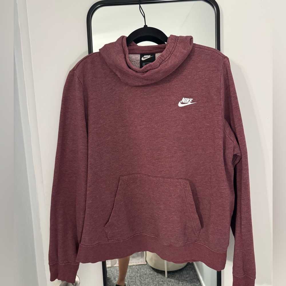 Nike Women’s Maroon Cowl Neck Hoodie